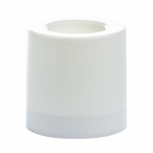 Sterno Home Flameless Outdoor Plastic Pillar Candle - White Perspective: front