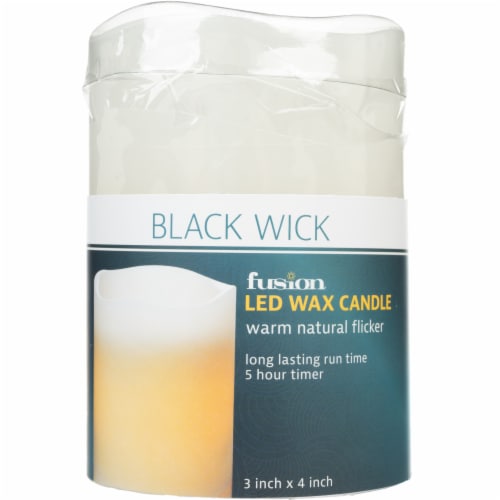 Sterno Home LED Wax Candle - White Perspective: front