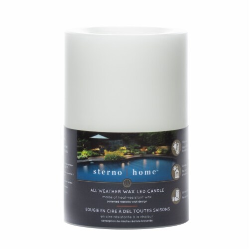 Sterno Home™ All Weather Wax LED Candle Perspective: front