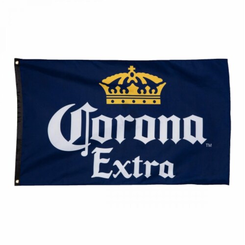 Corona Extra 794924 Corona Extra Navy Blue Flag Perspective: front