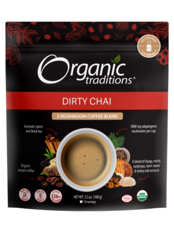 Organic Traditions Dirty Chai Perspective: front