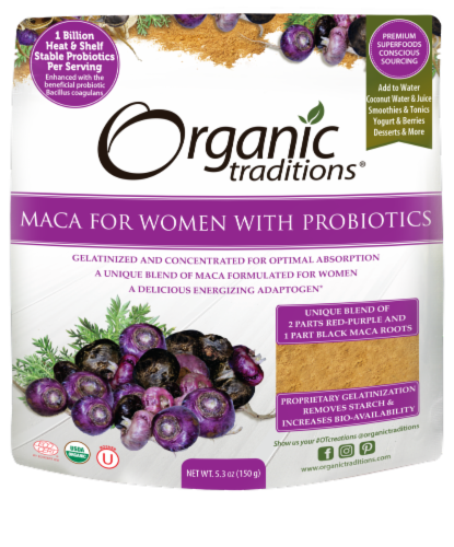 Organic Traditions Maca for Women Powder Perspective: front