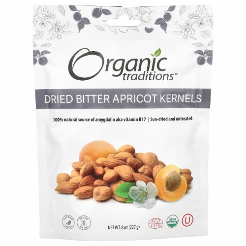 Organic Traditions Dried Bitter Apricot Kernels 8 oz (227 g), 8 oz Kroger