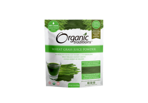 Organic Traditions® Wheat Grass Juice Powder Perspective: front
