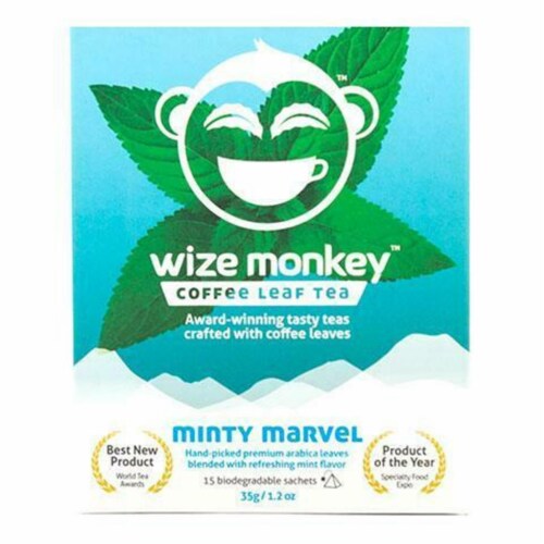 Wize Monkey 211914 Coffee Leaf Tea, Mint Perspective: front