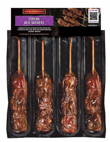 Marcangelo Teriyaki Beef Skewers Perspective: front