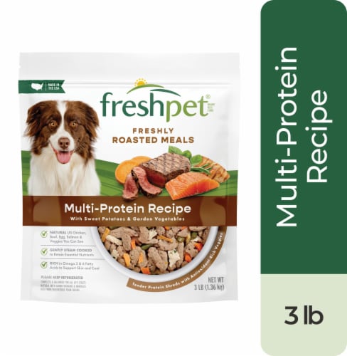 Freshpet® Multi-Protein Chicken Beef Egg & Salmon Recipe Dog Food, 3 lb ...