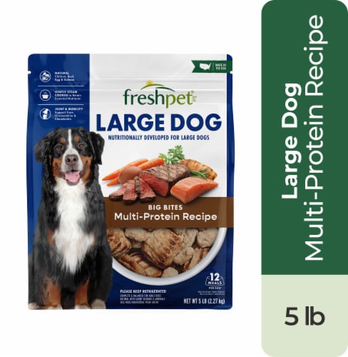 FreshPet Multi Protein Recipe Big Bites for Large Dog Meal 5 lb