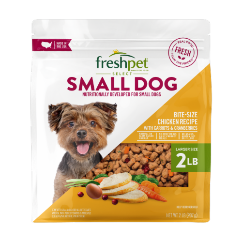 Freshpet® Select Small Dog Bite-Size Chicken Recipe Dog Food Perspective: front