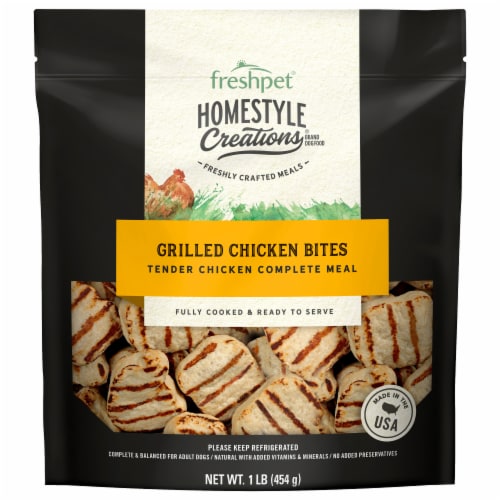 Freshpet® Homestyle Creations® Grilled Chicken Bites Perspective: front
