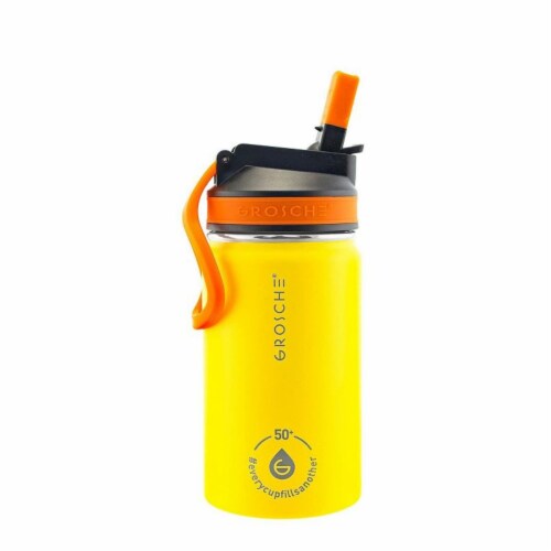 GROSCHE Lil Chill 12 OZ Kids Water Bottle Insulated Water Bottle With Straw And Sip Lid 12 FL OZ Pick n Save
