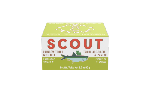 Scout Rainbow Trout with Dill Perspective: front