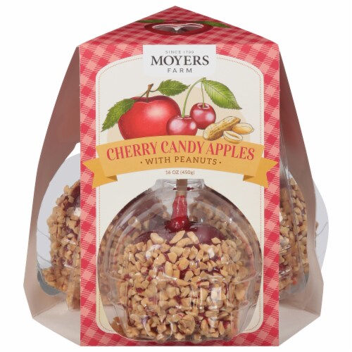 Moyers Farms Caramel Apples with Peanuts Perspective: front
