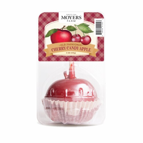 Moyers Farm Old Fashioned Cherry Candy Apple Perspective: front
