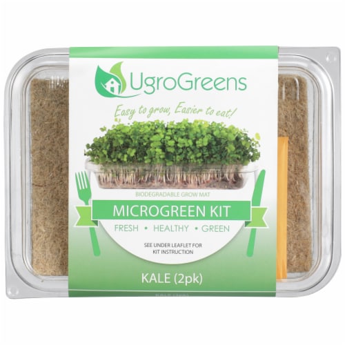 UgroGreens Kale Microgreen Kit 2 Count Perspective: front