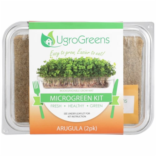 UgroGreens Arugula Microgreen Kit 2 Count Perspective: front