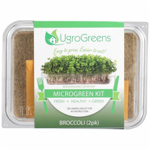 UgroGreens Broccoli Microgreen Kit 2 Count Perspective: front