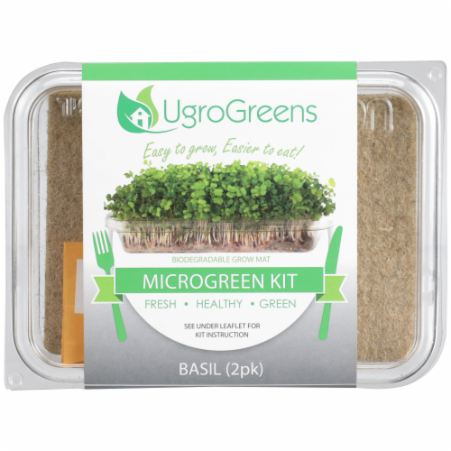 UgroGreens Basil Microgreen Kit 2 Count Perspective: front
