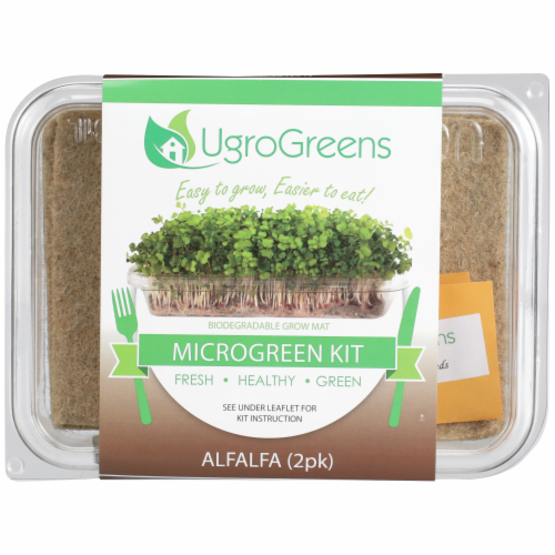 UgroGreens Alfalfa Microgreen Kit 2 Count Perspective: front