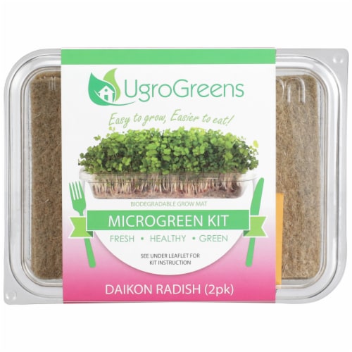 UgroGreens Daikon Radish Microgreen Kit 2 Count Perspective: front