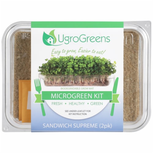 UgroGreens Sandwich Supreme Microgreen Kit 2 Count Perspective: front