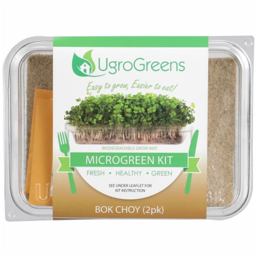 UgroGreens Bok Choy Microgreen Kit 2 Count Perspective: front