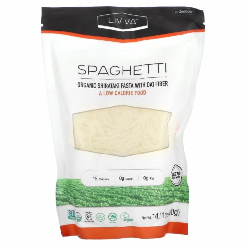 LIVIVA Spaghetti Organic Shirataki Pasta With Oat Fiber - 14.11 oz (400 g) Perspective: front