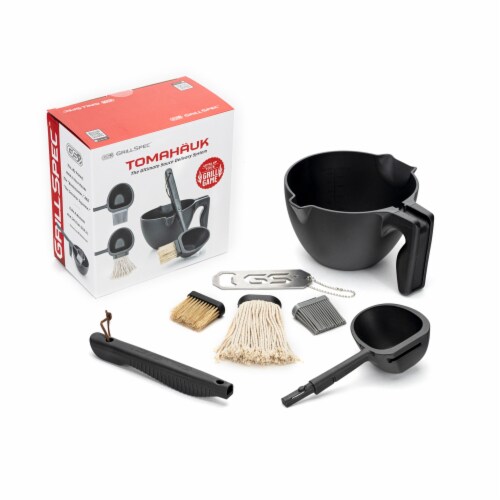 40Oz (5 Cups) Basting Bowl Grilling Set, All In 1 Set Perspective: front