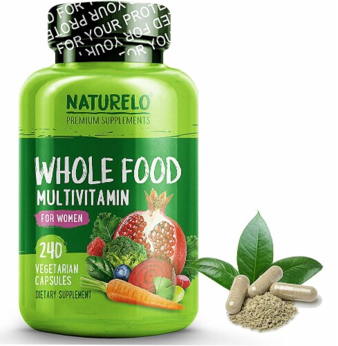 NATURELO Whole Food Multivitamin for Women Capsules Perspective: front
