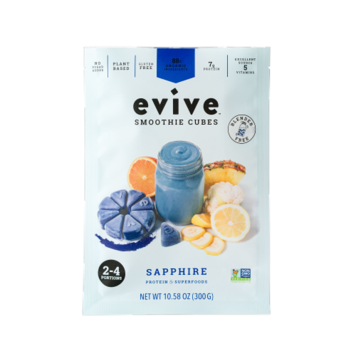 Evive™ Sapphire Smoothie Cubes Perspective: front
