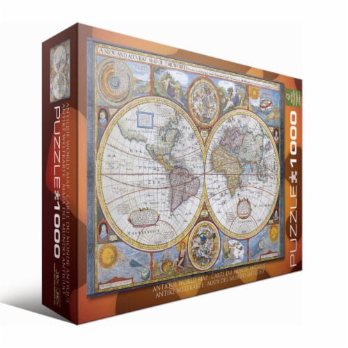 Eurographics Inc Antique World Map Puzzle Perspective: front