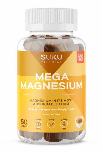 SUKU Vitamins Mega Magnesium Vitamin Gummies Perspective: front