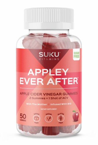 SUKU Vitamins Appley Ever After Apple Cider Vinegar Gummies Perspective: front