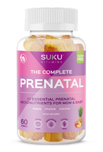 SUKU™ Vitamins The Complete Prenatal Vitamin Gummies Perspective: front