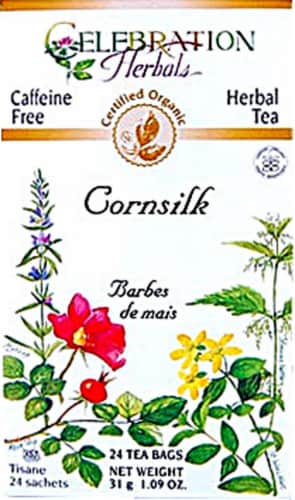 Celebration Herbals  Organic Cornsilk Tea Caffeine Free Perspective: front