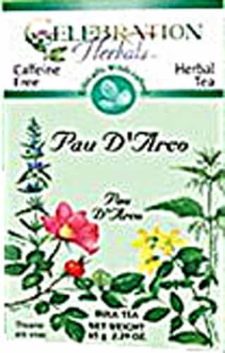 Celebration Herbals  Pau D'Arco Tea Caffeine Free Perspective: front