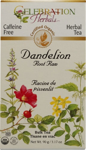 Celebration Herbals  Organic Dandelion Root Raw Bulk Tea Caffeine Free Perspective: front
