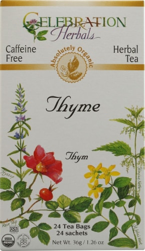 Celebration Herbals Organic Thyme Tea Perspective: front