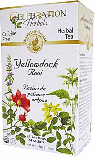 Celebration Herbals Organic Yellowdock Root Tea Perspective: front
