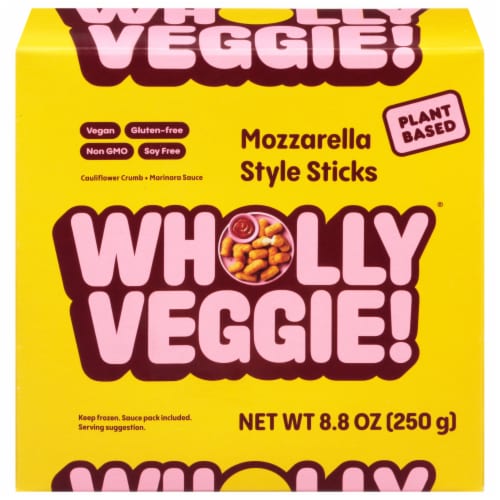 Wholly® Veggie Dairy Free Mozzarella Sticks Perspective: front