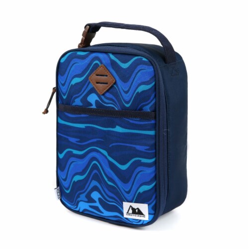 Arctic Zone Eco Kids Upright Lunch Pack - Waves Perspective: front