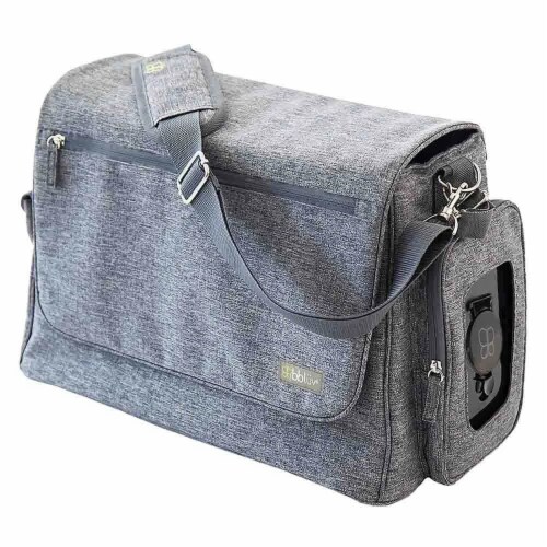 bbluv B0110 Ultra Complete Diaper Bag - Heather Gray Perspective: front