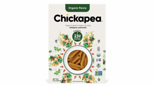 Chickapea® Organic Penne Pasta Perspective: front