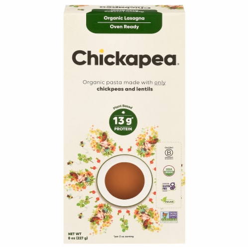 Chickapea® Oven Ready Organic Lasagne Perspective: front