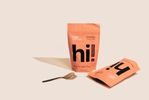 Human Improvement Chocolate Protein Powder Plant Based and Cricket Protein 15 Serving Perspective: front