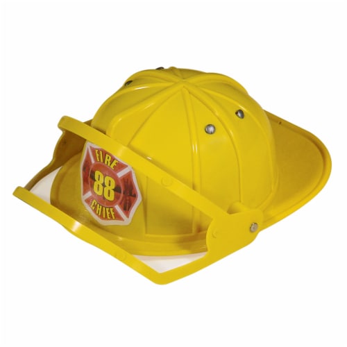 Fireman Helmet Youth Halloween Costume Accessory Perspective: front