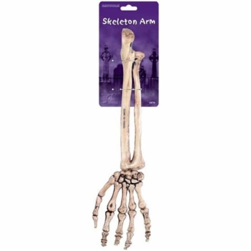 Plastic Skeleton Arm Decoration Outdoor Halloween Decor 14.5 Spooky Horror Erwin Perspective: front