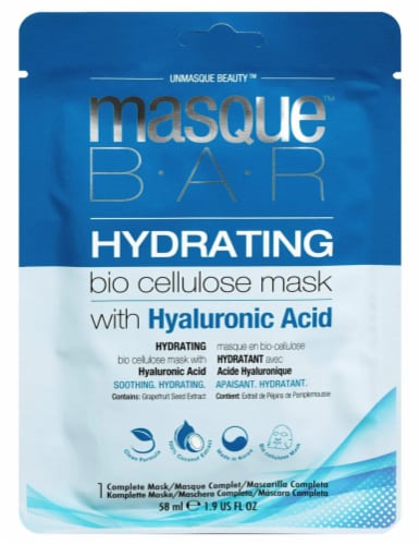 Masque™ Bar Hydrating Biocellulose Face Mask with Hyaluronic Acid Perspective: front