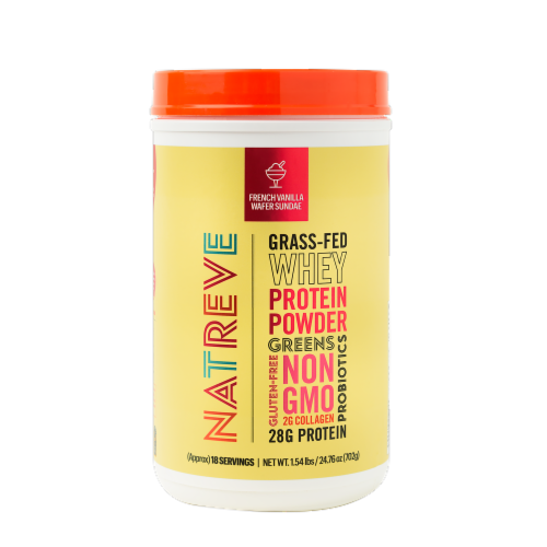 Natreve Whey Protein Powder Perspective: front