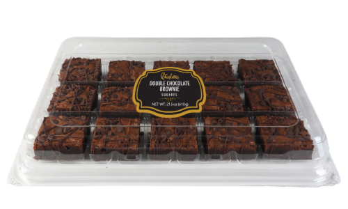 Charlotte's Double Chocolate Brownie Squares Perspective: front
